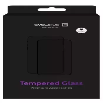 Evelatus Apple iPhone 7/8/SE2020/SE2022 0,33mm Flat Clear Tempered Glass Screen Protector with Japanese Glue, Anti-Static