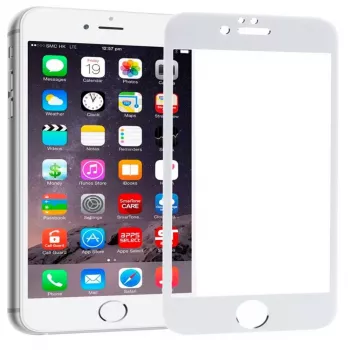 EVELATUS Apple iPhone 6/6s 2.5D Full Cover Japan Glue Glass Anti-Static White