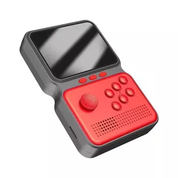„GameBox M3“ 16 bitų nešiojama retro žaidimų konsolė su 900 žaidimų, 3 colių HD LCD / TV RCA kabeliu, raudona