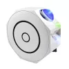 Elight OC1 Octagon Laser Galaxy Star Projector su garsu, Bluetooth programėlės valdymu ir nuotolinio valdymo pulteliu, baltas