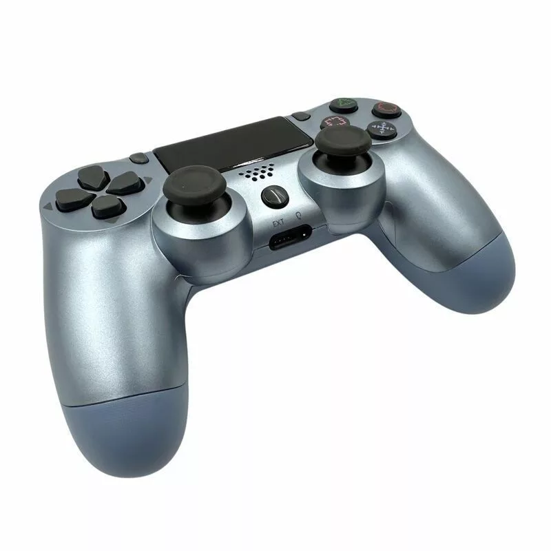 „GameBox P4“ belaidis vibracijos „Bluetooth“ valdiklis, skirtas „PlayStation 4“ / asmeniniam kompiuteriui / televizoriui / TV dėžutei, mėlynos perlų spalvos