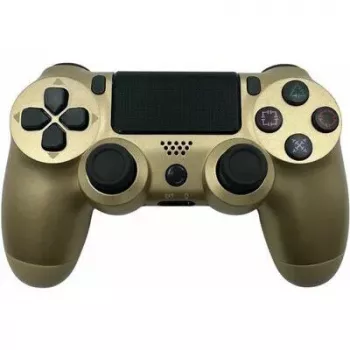 „GameBox P4“ belaidis vibracinis „Bluetooth“ valdiklis, skirtas „PlayStation 4“ / asmeniniam kompiuteriui / televizoriui / TV dėžutei, auksinis