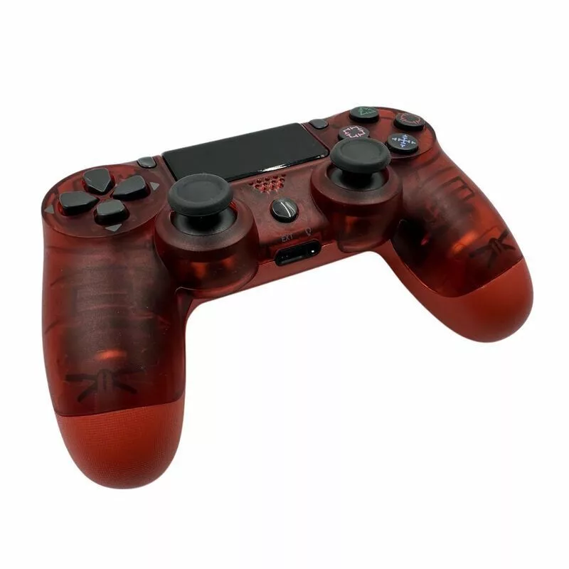 „GameBox P4“ belaidis vibracijos Bluetooth valdiklis, skirtas PlayStation 4 / PC / TV / TV Box, permatomas