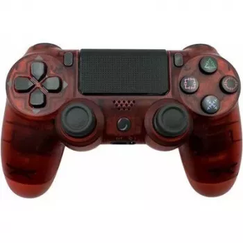 „GameBox P4“ belaidis vibracijos Bluetooth valdiklis, skirtas PlayStation 4 / PC / TV / TV Box, permatomas
