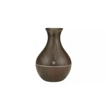 IVY D2 3-in-1 Aroma Difuzorius - Drėkintuvas - 1.5W Naktinė Atmosferos USB Lempa 11cm / 300ml Dark Wood