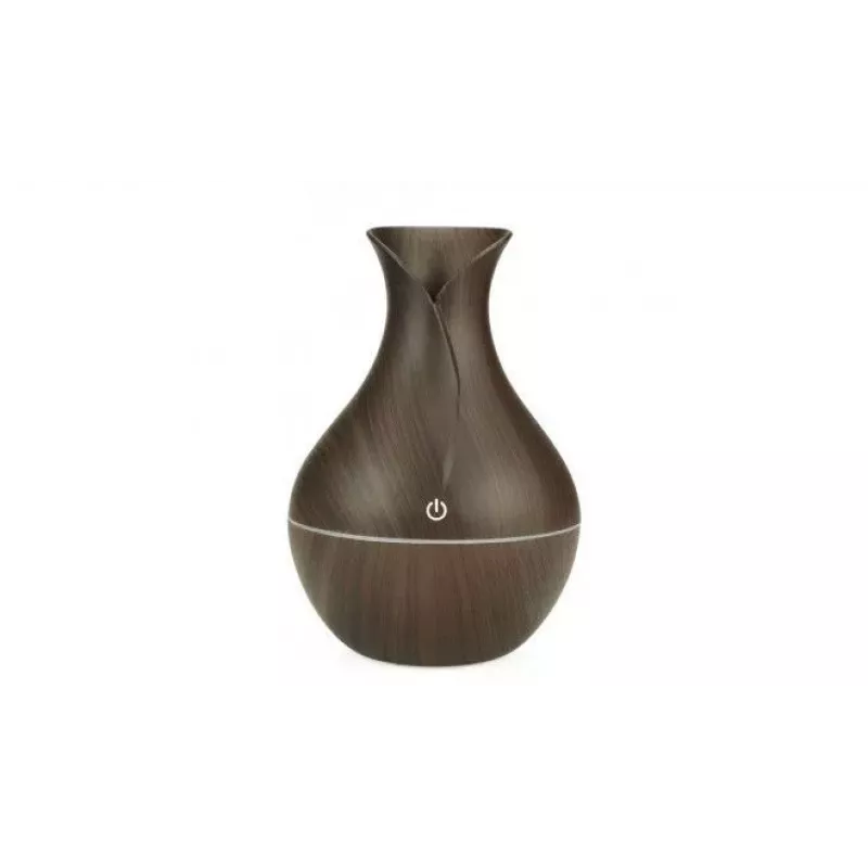 IVY D2 3-in-1 Aroma Difuzorius - Drėkintuvas - 1,5W Naktinė Atmosferos USB Lempa 11cm / 300ml Dark Wood