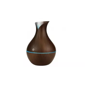 IVY D2 3-in-1 Aroma Difuzorius - Drėkintuvas - 1.5W Naktinė Atmosferos USB Lempa 11cm / 300ml Dark Wood