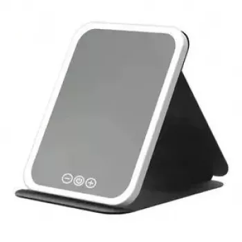 iWear sulankstomas kosmetinis veidrodis su trijų spalvų LED foniniu apšvietimu ir jutikliniu ekranu 15x21,3 cm