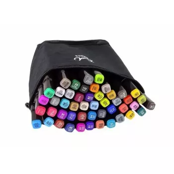 iLike Toy Super Set of 60pcs Color Markers with Zipper Carrying Bag