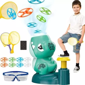 Kiddyz KT1 Dino Flying Disc Catapult Launcher Toy su 2 raketomis