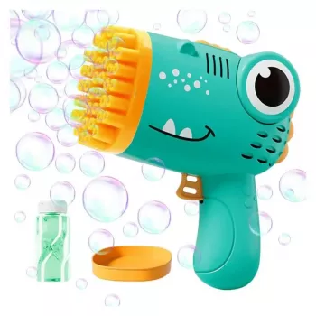 Kiddyz Bubble Gun 40 Hole Soap Bubble Gun with Bottle Holder