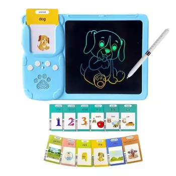 Kiddyz Mokomasis Planšetinis Kompiuteris su 112 Kalbančių Kortelių ir 8,5 colio LCD Rašymo Planšete
