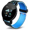 iWear Smart Band 119s Plus Fitness Tracker Heart Rate & Sleep Monitor Black White