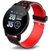 iWear Smart Band 119s Plus Fitness Tracker Heart Rate & Sleep Monitor Black Red