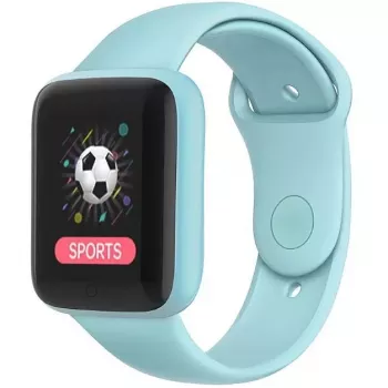 iWear M7 Smart & Fit Watch su 1.3 inch IPS jutikliniu ekranu, medijos valdymu, širdies ritmo ir kraujospūdžio matavimu, šviesiai mėlyna