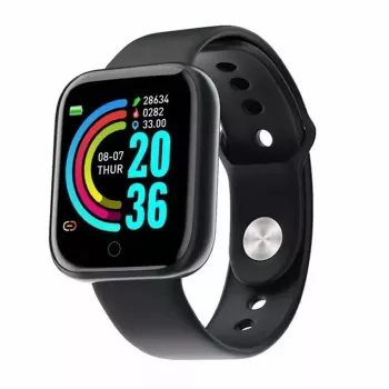 iWear M8 Smart & Fit Watch su pilnu lietimu 1.3'' IPS, širdies ritmu, kraujospūdžiu, socialinėmis funkcijomis, juoda