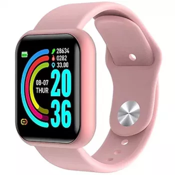 iWear M8 Smart & Fit Watch su pilnu lietimu 1,3 colio IPS / medijos valdymas / širdies ritmas / kraujospūdis / socialinė rožinė