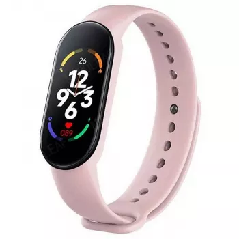 iWear SM7 Smart Bracelet 0.96 inch TFT – Fitness Tracker IP67 su širdies ritmo ir kraujospūdžio matavimu, socialiniais pranešimais, miego stebėjimu, rožinė
