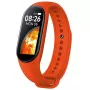 iWear SM7 išmanioji apyrankė 0,96 inch TFT kūno rengybos sekimo įrenginys IP67 su širdies ritmo ir kraujospūdžio matuokliu, miego stebėjimu, socialiniais pranešimais, raudona