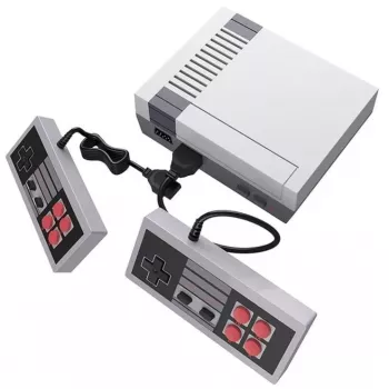 „GameBox R6“ 8 bitų retro TV AV RCA analoginė žaidimų konsolė su dviem valdikliais ir 620 įtaisytų žaidimų