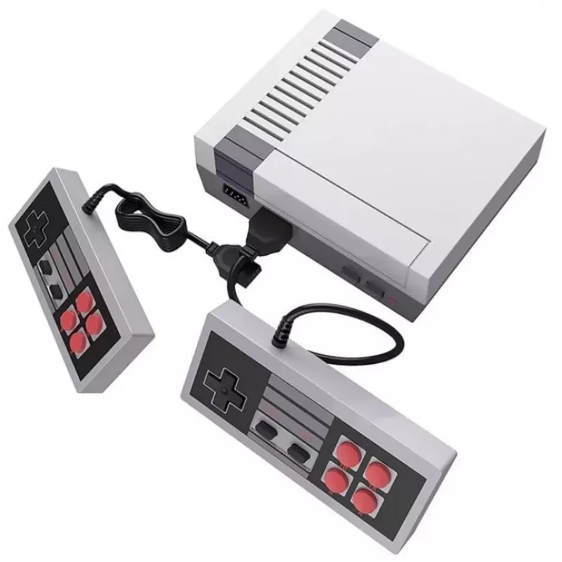 „GameBox R6“ 8 bitų retro TV AV RCA analoginė žaidimų konsolė su dviem valdikliais ir 620 įtaisytų žaidimų