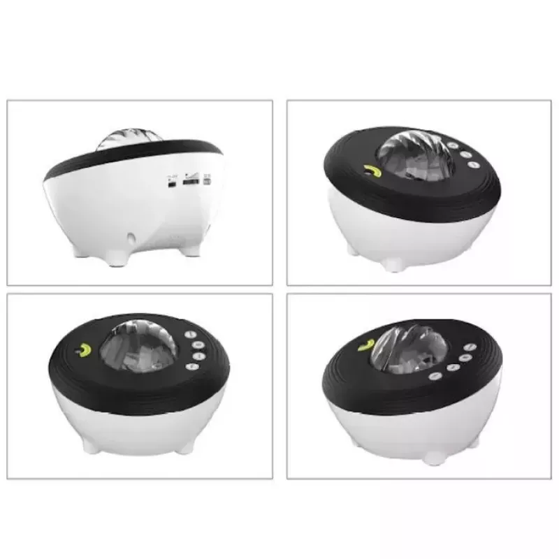 Elight J1 Aurora Projector su atmosferos garsais ir Bluetooth garsiakalbiu, išmanusis Wi-Fi Bluetooth valdymas per programėlę, baltas