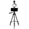 Elight M5 Vlog Smartphone Fix Video & Photo Kit su LED šviesa, mikrofonu, trikoju 1,3 m, nuotolinio valdymo pulteliu