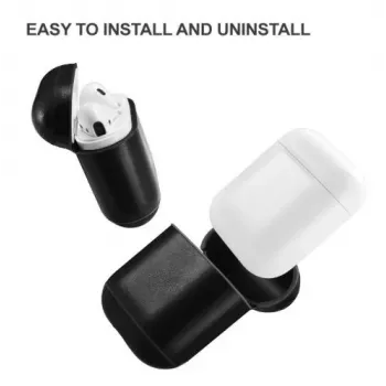 Evelatus Apple AirPods odinis apsauginis dėklas juodas