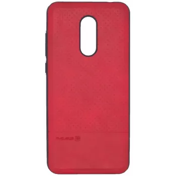 Evelatus Xiaomi Redmi 5 Plus TPU Case 1 su metaline plokštele (suderinamas su magnetiniu laikikliu automobilyje) Raudona