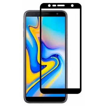 Evelatus Samsung Galaxy J6+ 2.5D Full Cover Tempered Glass Screen Protector su Japonijos klijais ir antistatiniu sluoksniu