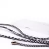 Evelatus Apple iPhone XR dėklas su virvute Black Stripes permatomas