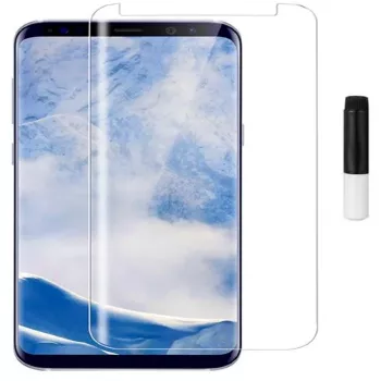 EVELATUS Samsung Galaxy S9 Plus skaidraus stiklo UV ekrano apsauga su skystais klijais