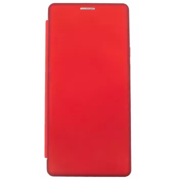 Evelatus Book Case, skirta Xiaomi Redmi Note 9, vyno raudona, PU oda, dėklas su kortelių kišenėmis ir stovu
