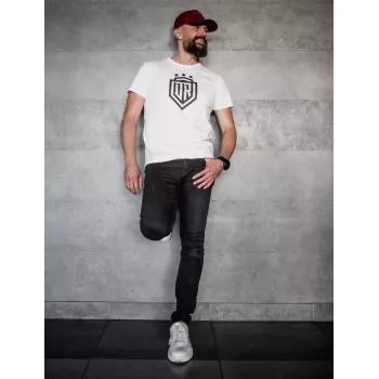 Dinamo vyriški marškinėliai «DINAMO» su juodu spaudiniu XXL balti