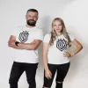 Moteriški marškinėliai Dinamo DINAMO su juodu spaudiniu XS Balti