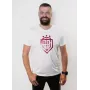 Dinamo vyriški marškinėliai XL «DINAMO» su raudonu metaliniu atspaudu balti
