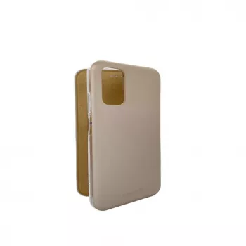 Evelatus Book Case, skirtas Xiaomi Redmi 9T – auksinis (PU oda su TPU kiautu, piniginės tipo dėklas su atramėle ir kortelių kišenėmis)