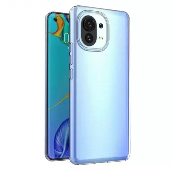 Evelatus Xiaomi Mi 11 skaidrus silikoninis dėklas 1,5mm TPU permatomas
