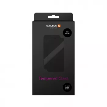 EVELATUS Apple iPhone 12 / 12 Pro 6,1 inch 2.5D Full Cover Japan Glue Tempered Glass Screen Protector Anti-Static