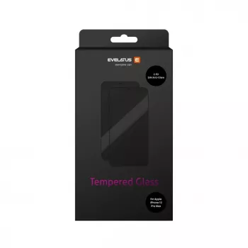 Evelatus Apple iPhone 12 Pro Max 6,7 inch Matte 2.5D Silk Cover Japan Glue Glass Anti-Static Screen Protector