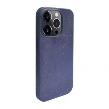 iLike Apple iPhone 13 Pro Max Silikoninis Plastikinis Dėklas Eco Print Design Mėlynas