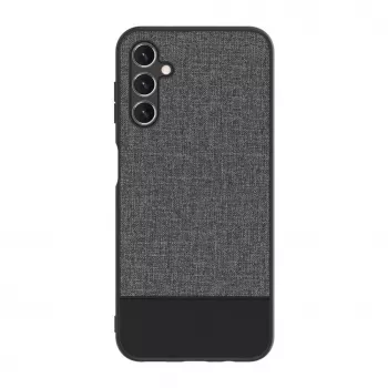 iLike Samsung Galaxy A14 5G plastikinė odinė nugarėlė pilka
