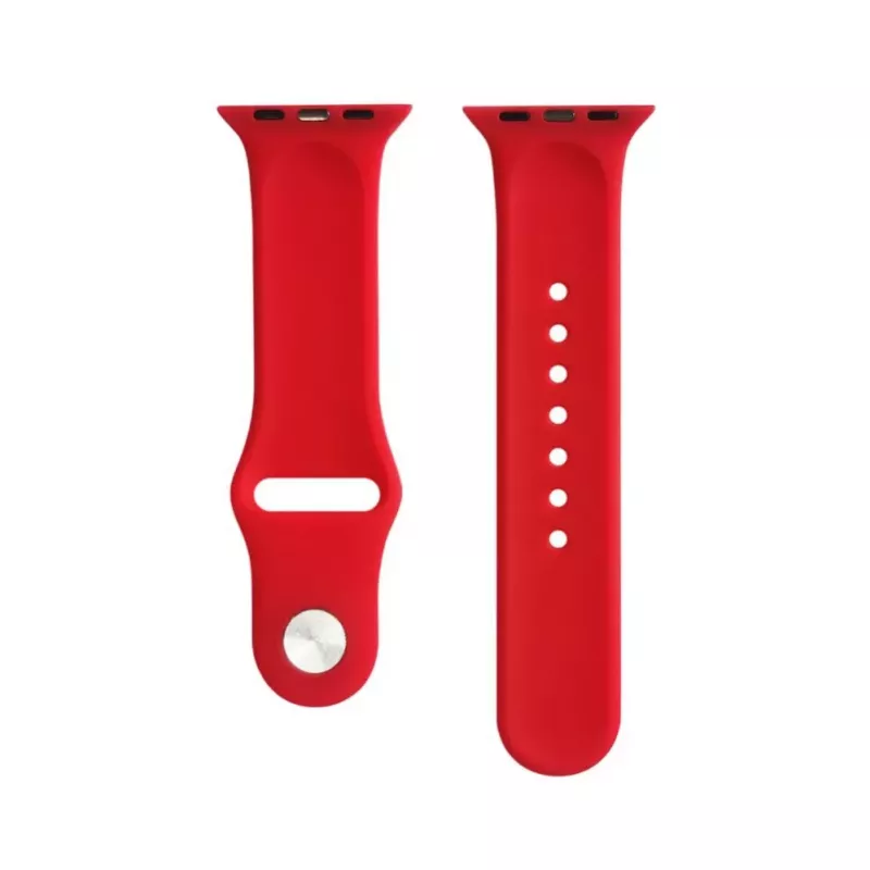 Evelatus Silicone Loop Watch Strap, skirta Apple Watch 42/44/45mm (S/M 110mm) Raudona