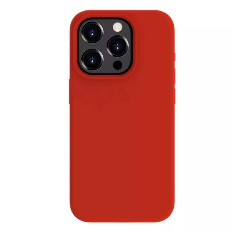 Evelatus Apple iPhone 15 Pro Premium Magsafe Soft Touch Silicone Case Red
