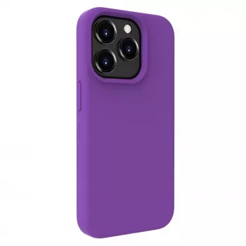 Evelatus Apple iPhone 15 Pro Max Premium MagSafe Soft Touch Silicone Case Deep Purple