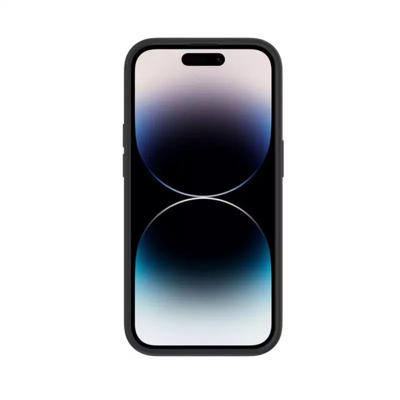 Evelatus Apple iPhone 15 Pro Plastic Leather MagSafe Back Cover Black