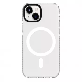 Evelatus Apple iPhone 15 Plus skaidrus dėklas PC+TPU su MagSafe permatomas