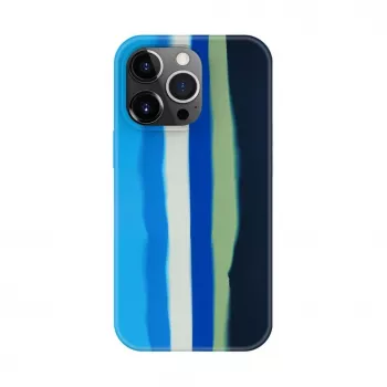 Evelatus Apple iPhone 15 Pro Max Silikoninis Dėklas Daugiaspalvis Mėlynas