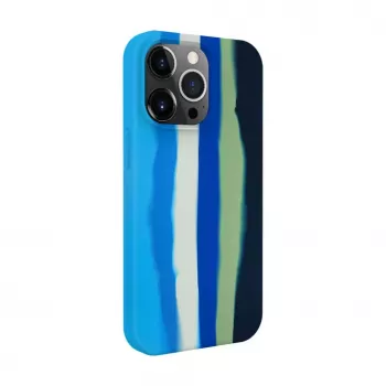 Evelatus Apple iPhone 15 Pro Max Silikoninis Dėklas Daugiaspalvis Mėlynas