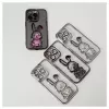 iLike Apple iPhone 14 Pro Max Silicone Case Print Desire Rabbit Black
